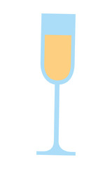 cup champagne isolated icon