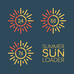 Summer Sun Loader. Color Bars