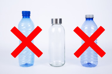 Obraz premium forbidden placates bottles