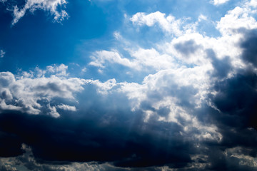 blue sky with clouds