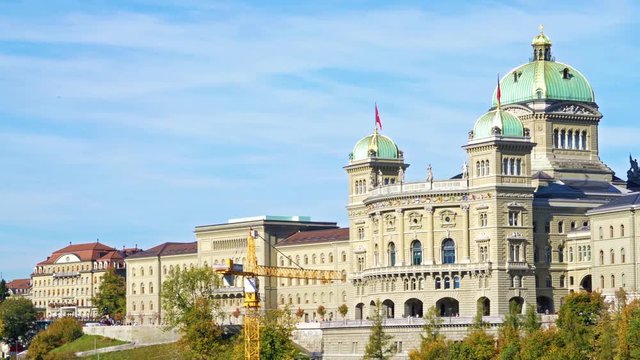 The Federal Palace (1902), Parliament Building housing the Swiss Federal Assembly  and the Federal Council,  Bern, Switzerland