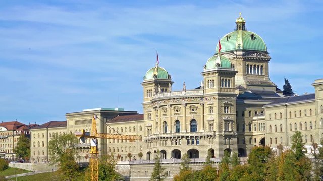 The Federal Palace (1902), Parliament Building housing the Swiss Federal Assembly  and the Federal Council,  Bern, Switzerland