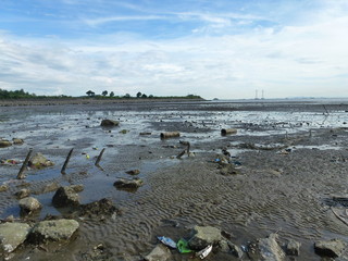 The scenery of the beach, in Xixiang, Baoan, Shenzhen