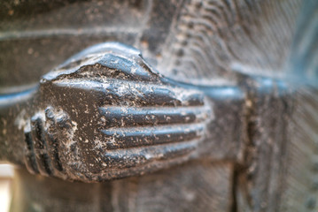 historical artifacts sculpture hands