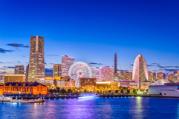 Yokohama, Japan Skyline - obrazy, fototapety, plakaty