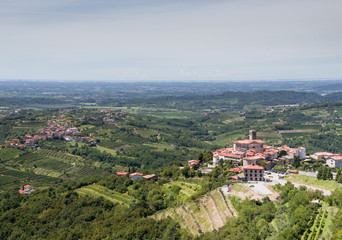 Fototapeta na wymiar view of Smartno village, Slovenia