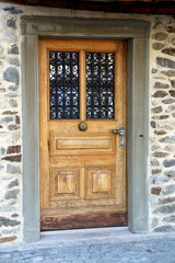 Obraz premium Haustür aus Holz
