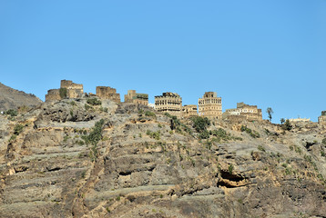 Mountain village in Yemen