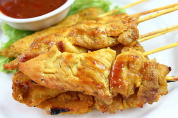 delicious Pork Satay with Peanut Sauce