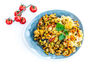 Asian Noodles with Chicken and Black Mushrooms,Coriander
