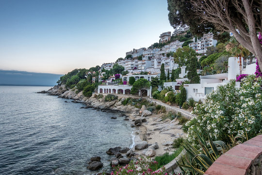 Canyelles Beach In Roses On The Costa Brava Spain