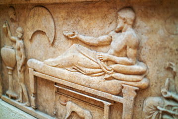 historical artifacts stone sculpture, marble stone