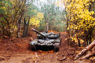 Ukraine Donbass military conflict armed forces and tanks to protect freedom and independence