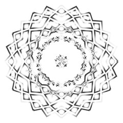 geometric pattern in floral style. Ornament. Vector illustration. For modern interior design, fashion textile print, wallpaper.