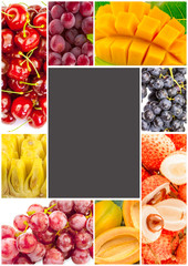  cadre de fruits