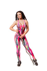 slim sporty fitness woman