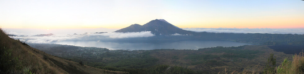 Obraz premium Mont Batur Panorama