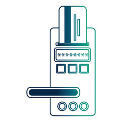 hotel door digital panel with card access