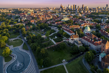 Warszawskie lato © Drone in Warsaw