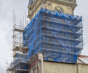 scaffolding closeup