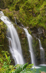 Fototapeta na wymiar Beautiful Maui Waterfall