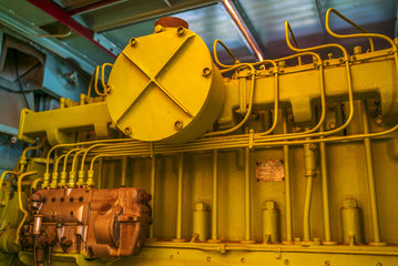 locomotive motor, old train motor