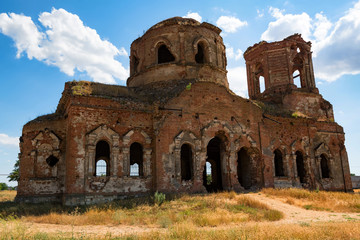 Beautiful ruined Orhtodox cathedral