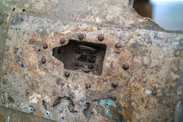 airplane accident, the plane was hit and .down to the sea... military aircraft