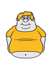 kreis ball mann fett dick clipart comic cartoon lustig training abnehmen ungesund diät essen hunger lecker fressen heißhunger rund groß