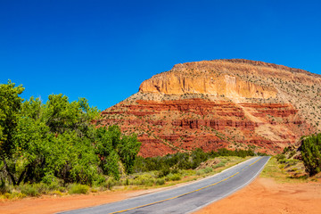 Fototapeta premium Counrty Road w Jemez w Nowym Meksyku