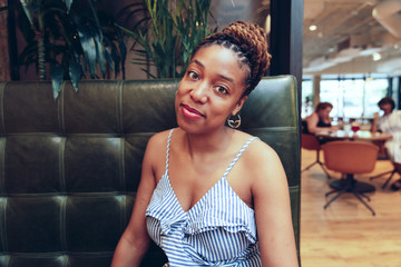 Portrait of smiling businesswoman in the office