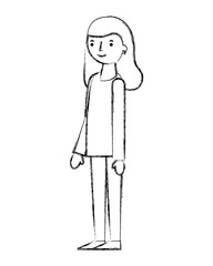 young woman avatar character