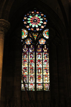 Kirchen Fenster von Strassburg