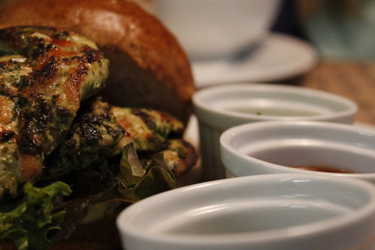 Burger in Nahaufnahme
