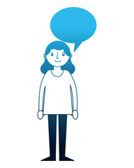 woman people character speech bubble