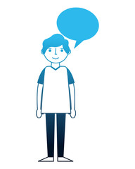 man character people speech bubble