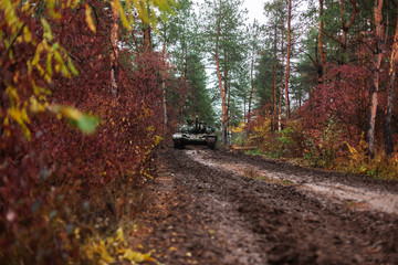 Ukraine Donbass military conflict armed forces and tanks to protect freedom and independence