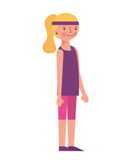 woman athlete avatar character