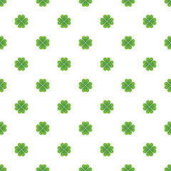 Seamless Saint Patricks day clover background.