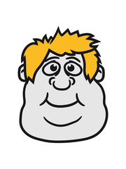 gesicht kopf mann fett dick clipart comic cartoon lustig training abnehmen ungesund diät essen hunger lecker fressen heißhunger rund groß