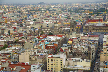 Obraz premium Aerial view of the Mexico City