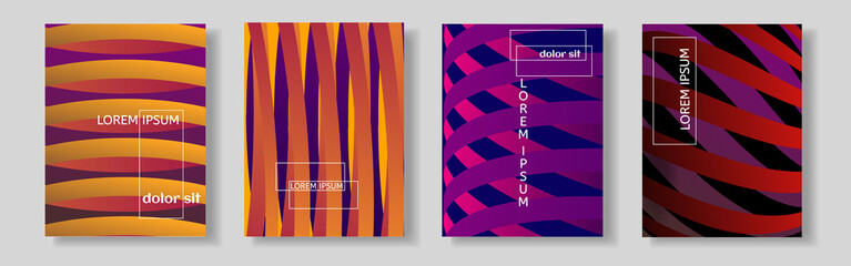 Cover design. Cool shapes gradients with the shadows.