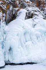 Ice of Lake Baikal