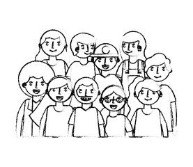 young people avatar character