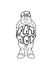 fat boy spruch mann fett dick clipart comic cartoon lustig training abnehmen ungesund diät essen hunger lecker fressen heißhunger rund groß