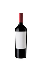 Wine Bottle label red