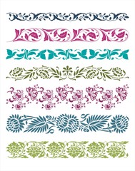 vintage paisley floral designs , wedding, royal India