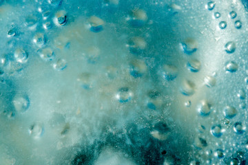 Blue grunge glass texture