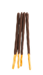 sticks in chocolate isolated