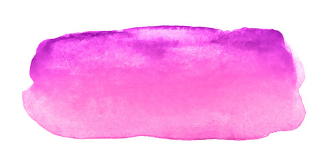 Abstract purple watercolor brush stroke